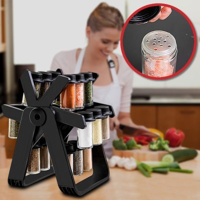 Въртящ се органайзер с 18 бурканчета за подправки | FERRISPICE