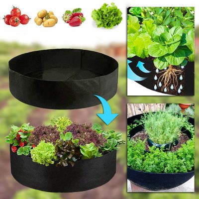 Текстилна повдигната градинска леха - 90 x 30 см, дишащ филц | PLANTIE